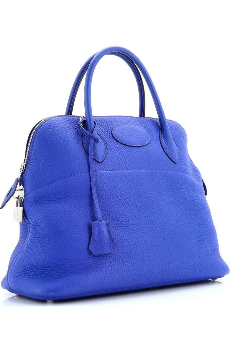 Pre-Owned Hermes Bolide Bag Clemence 35, Alternate, color, Bleu Royal
