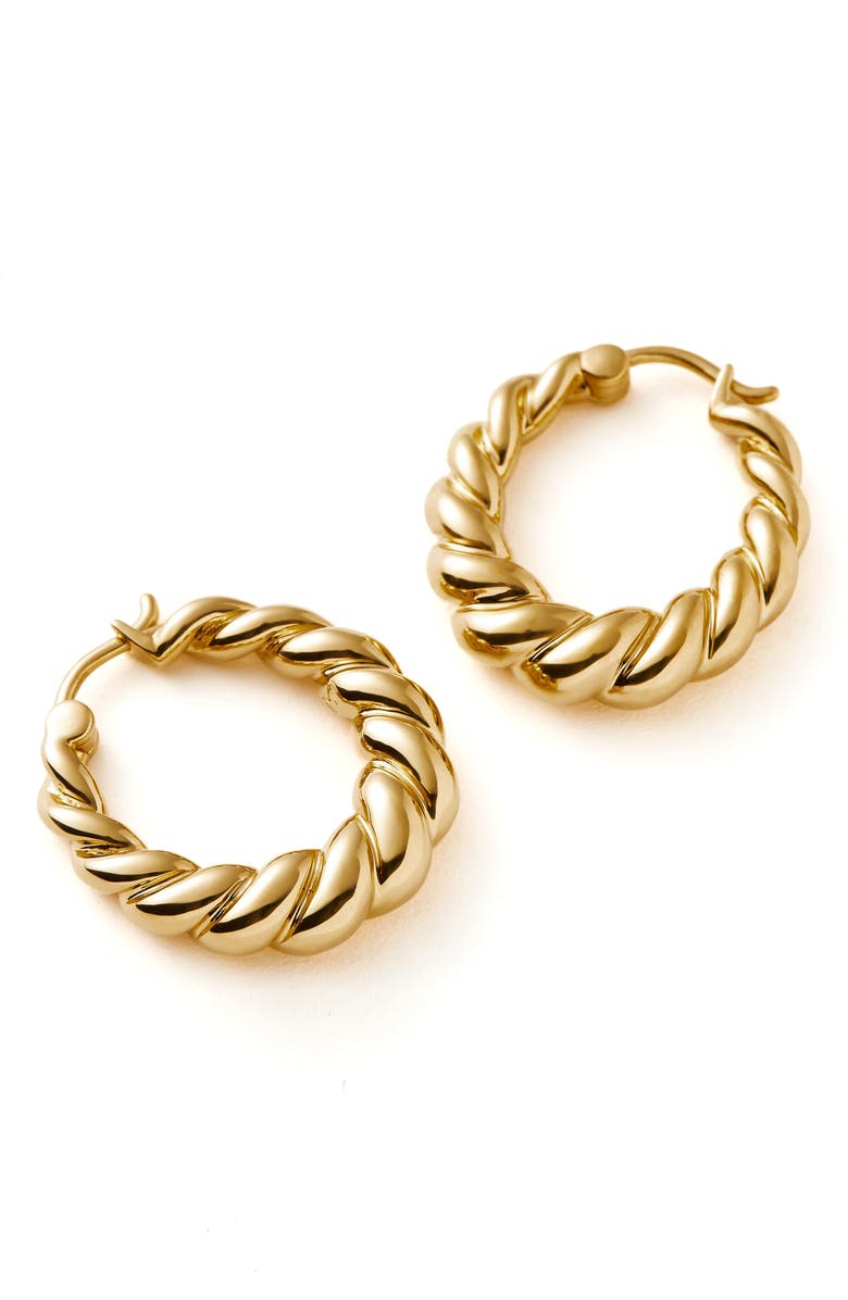 Missoma Twisted Tidal Medium Hoop Earrings, Alternate, color,