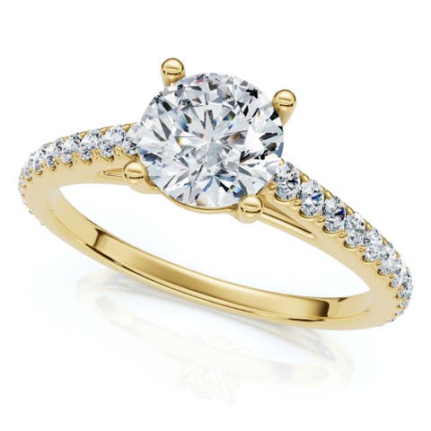1.30ct Diamond Engagement Ring 14k Gold Lab Grown
