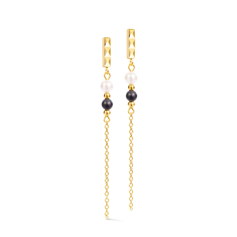 Precious Fusion Offset Slider Stud Earrings
