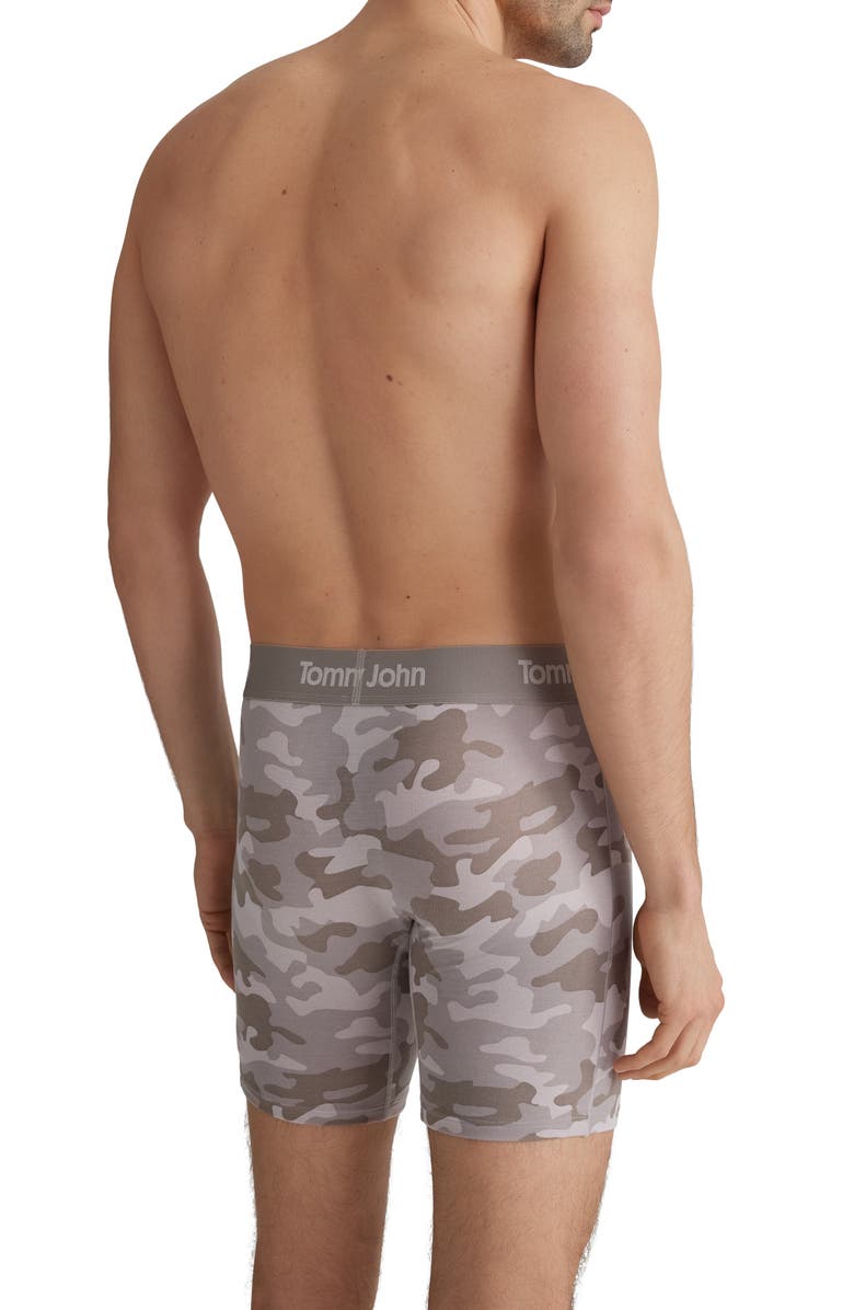 Tommy John Second Skin 6-Inch Boxer Briefs, Alternate, color, Cinder Camo
