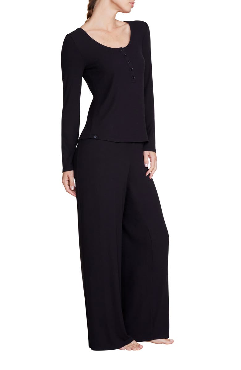 Barefoot Dreams<sup>®</sup> Ultrasoft Long Sleeve Rib Henley, Alternate, color,