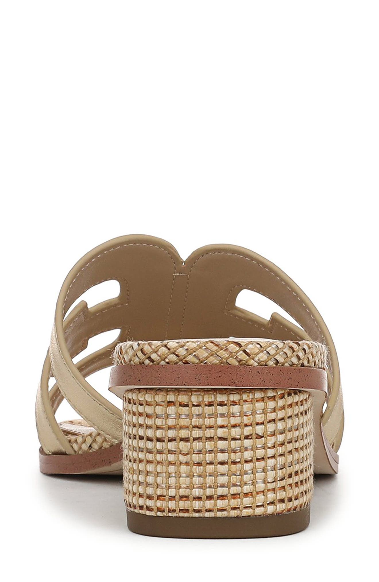 Illie Block Heel Slide Sandal, Alternate, color, AMBER GOLD