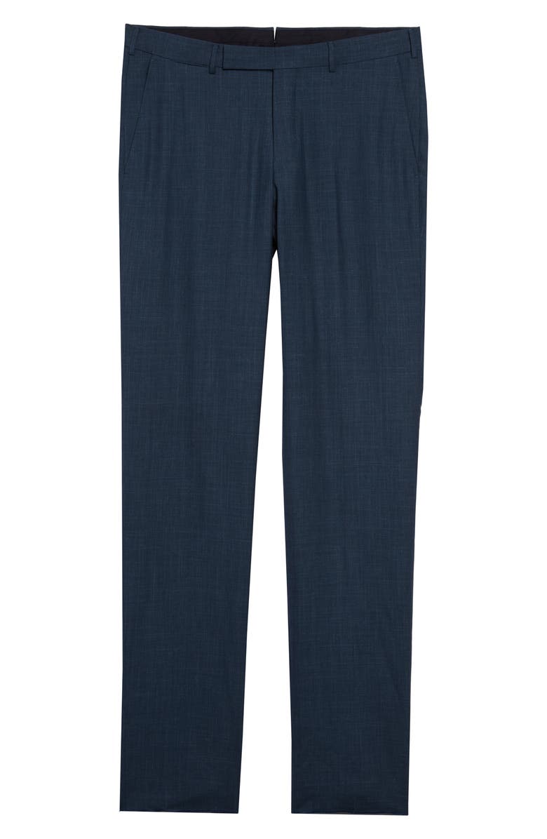ZEGNA Ermenegildo Zegna Trofeo Classic Fit Flat Front Tropical Wool Blend Dress Pants, Main, color,