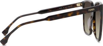 The Fendi Fine 59mm Geometric Sunglasses