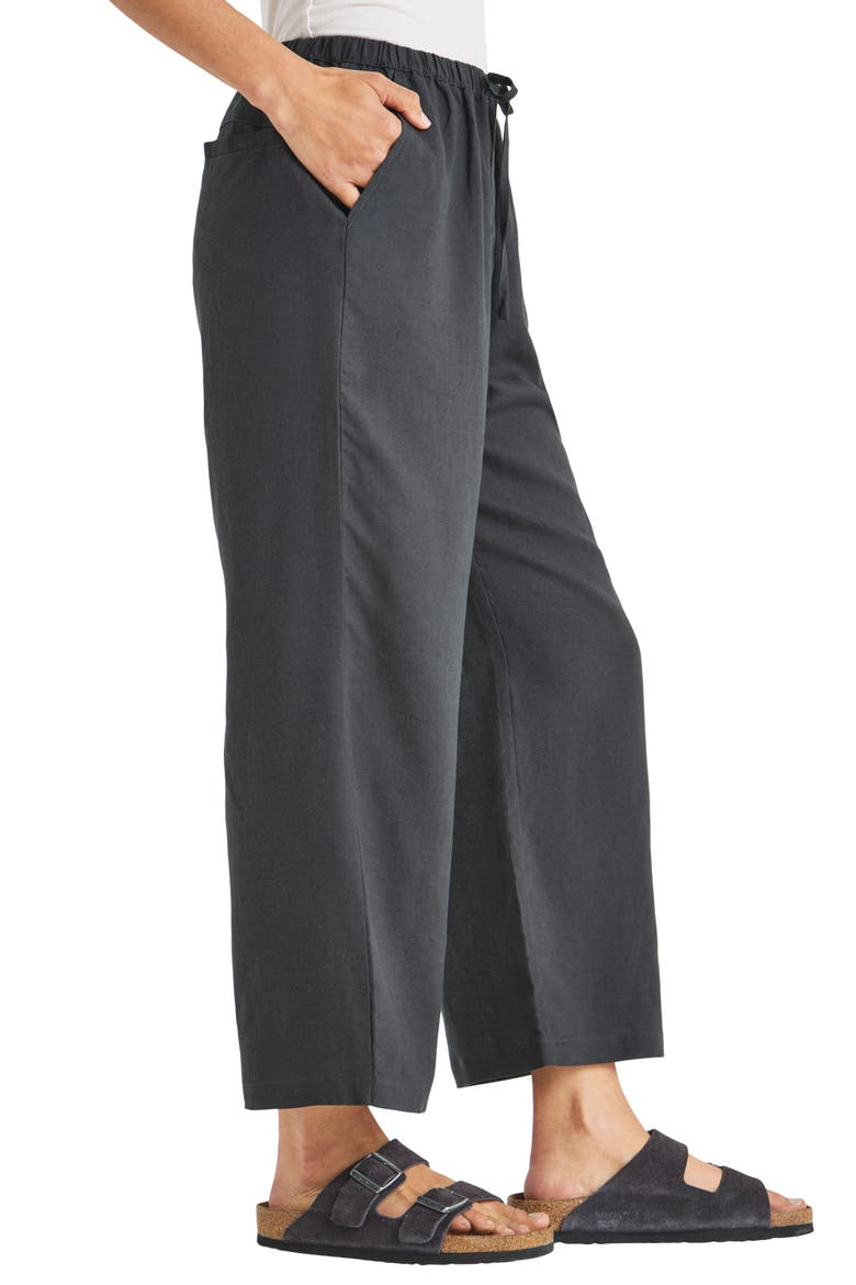 Dawson Linen Blend Drawstring Pants, Alternate, color, LEAD