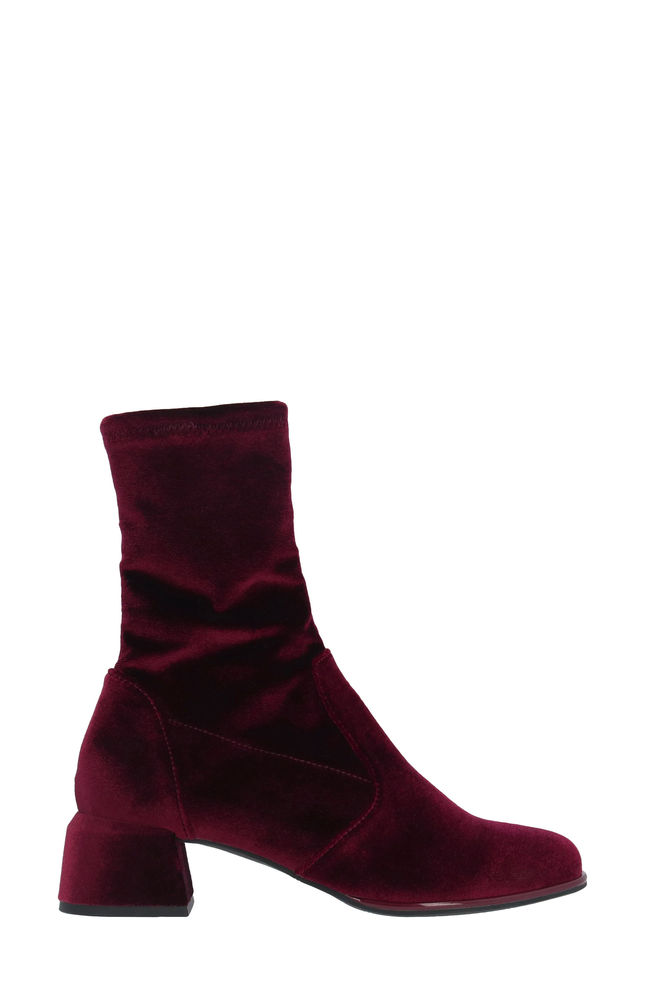 Nyvani Bootie, Alternate, color, MERLOT
