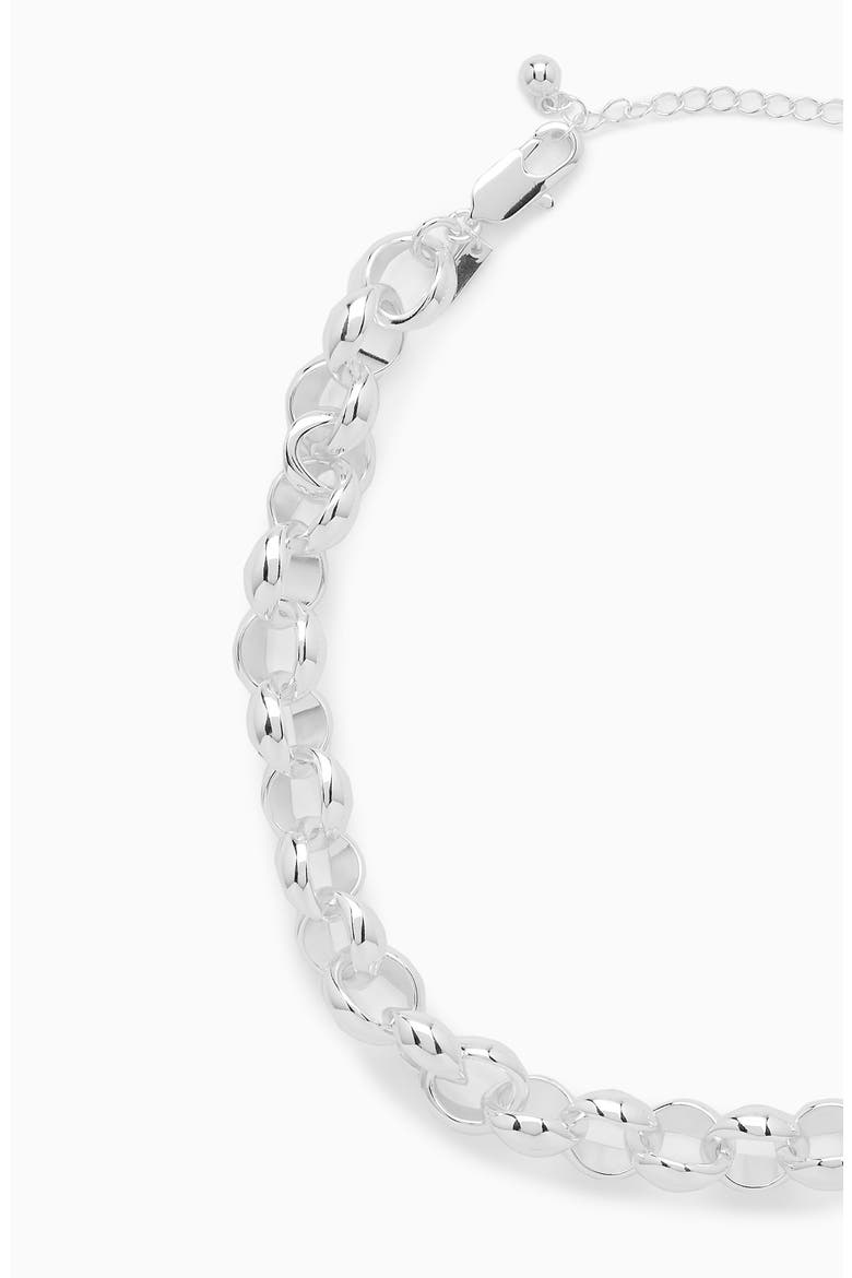 Chunky Chain Necklace, Alternate, color, METAL LIGHT