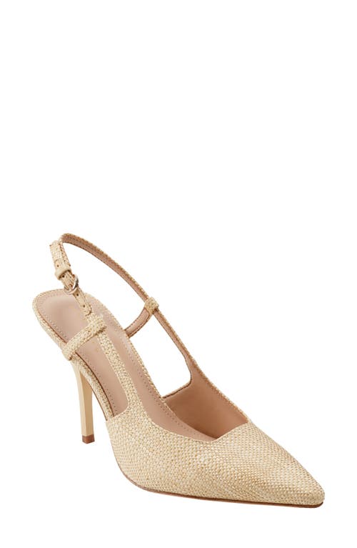 Marc Fisher Ltd Torry Slingback Pointed Toe Pump In Light Natural