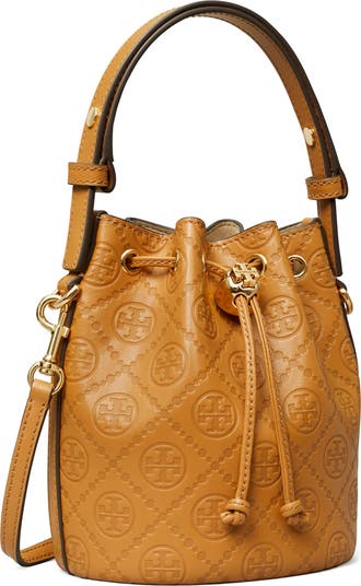 ☆Tory Burch☆Mini T Monogram Debossed Bucket Bag☆関税込み Tory Burch Mini T Monogram Debossed Bucket Bag | Nordstrom