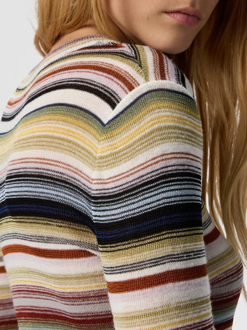 Missoni Striped Crew Neck Sweater In Multi