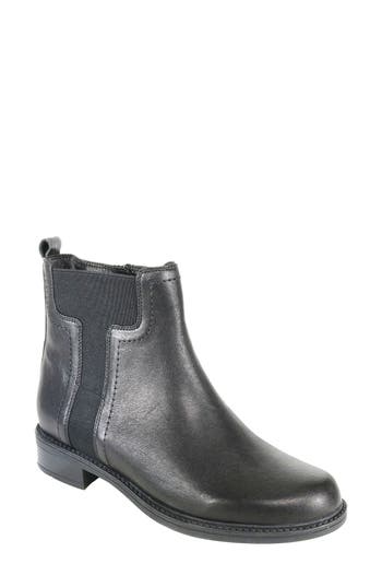 David Tate Casita Leather Bootie In Gray