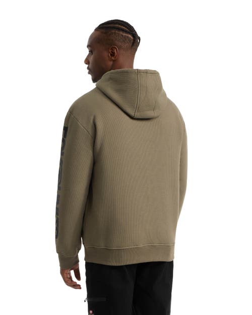 Ecko Unltd One Hit Faux Shearling Hoodie In Olive