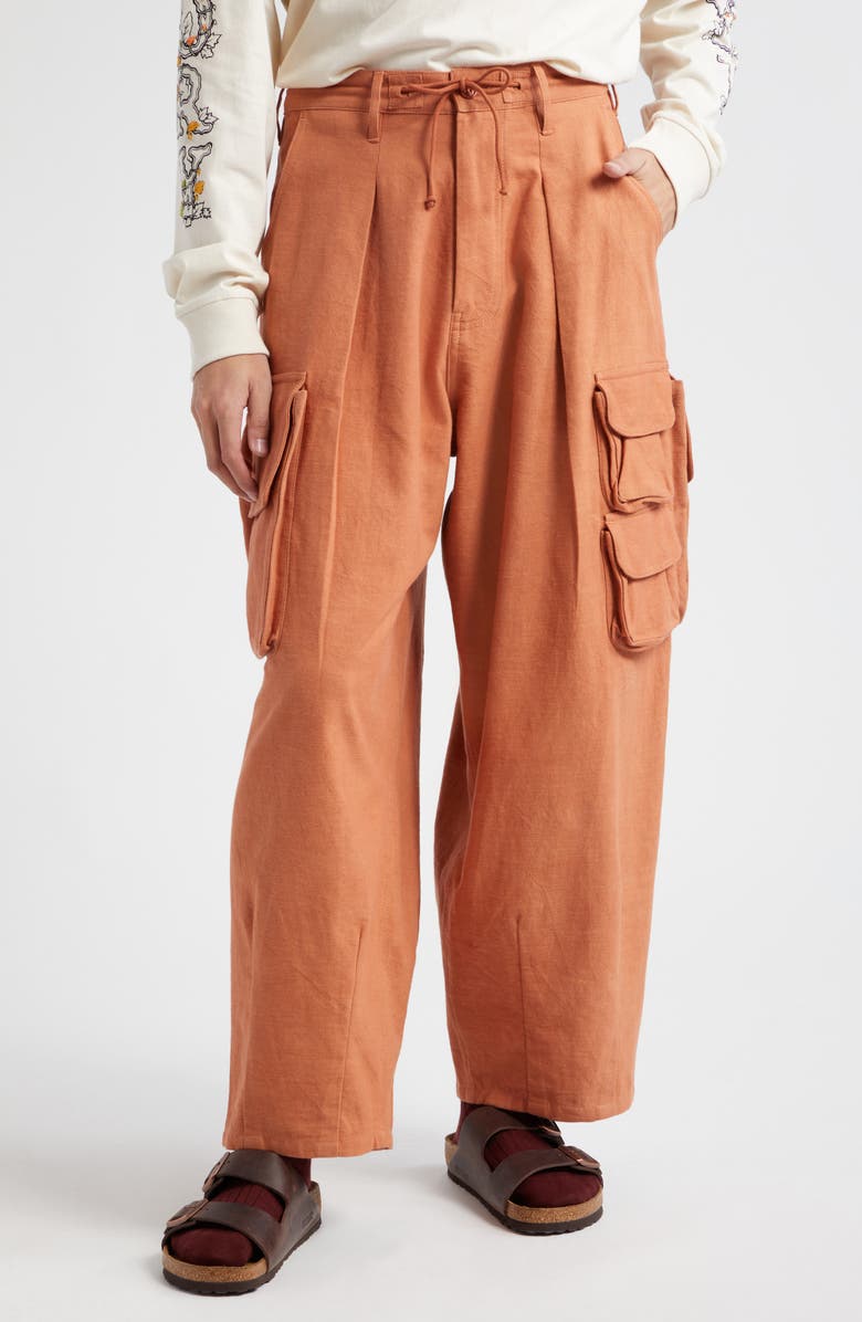 Story mfg. Forager Organic Cotton Slub Cargo Pants, Main, color,