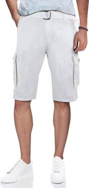 XRAY Belted Cotton Twill Cargo Shorts
