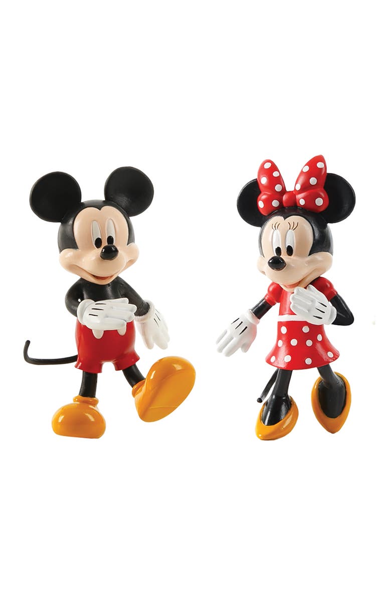 FleXfigs Mickey Mouse 4 Character Pack Disney Action Figures, Ages 3+, Alternate, color, 
