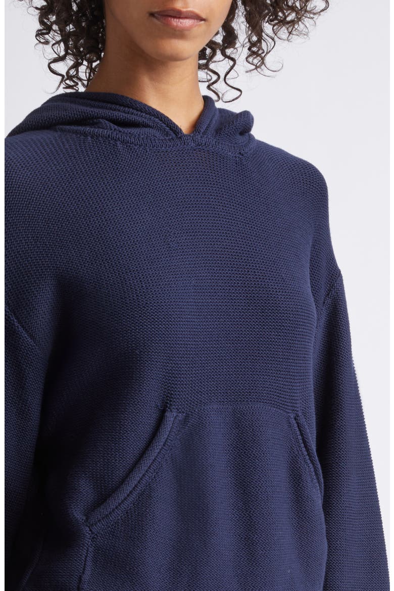 Mae Knit Hoodie, Alternate, color, MIDNIGHT