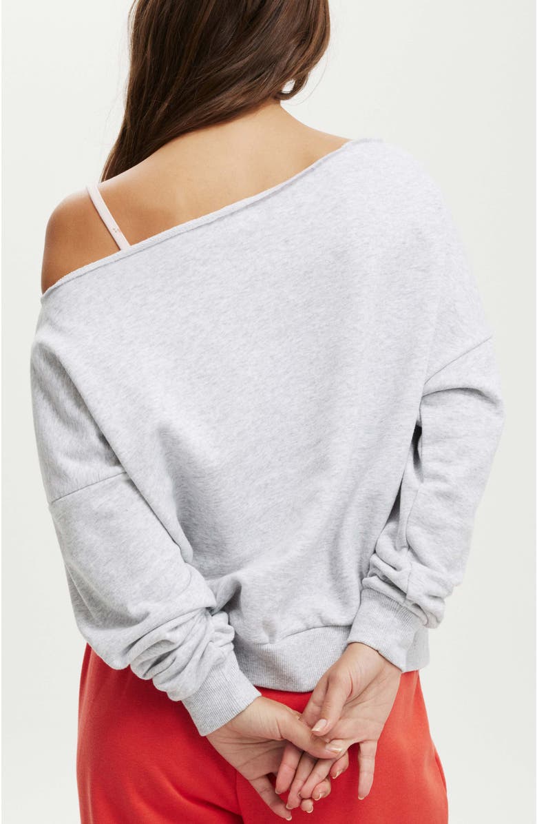 Classic Fleece Off The Shoulder Sweatshirt