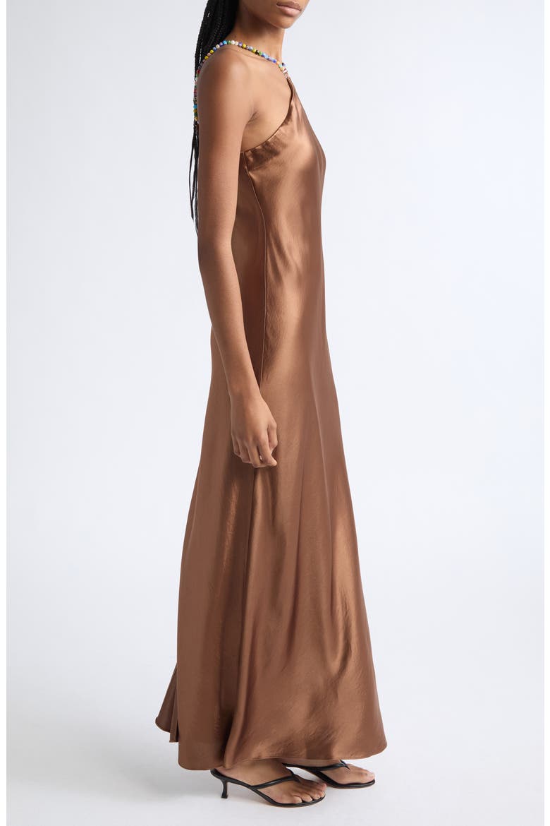 Cadence Halter Neck Gown, Alternate, color, CIGAR
