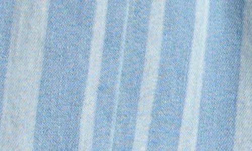 Shop Billabong Kids' Mad For You Stripe Denim Shorts In Salt Water Wash