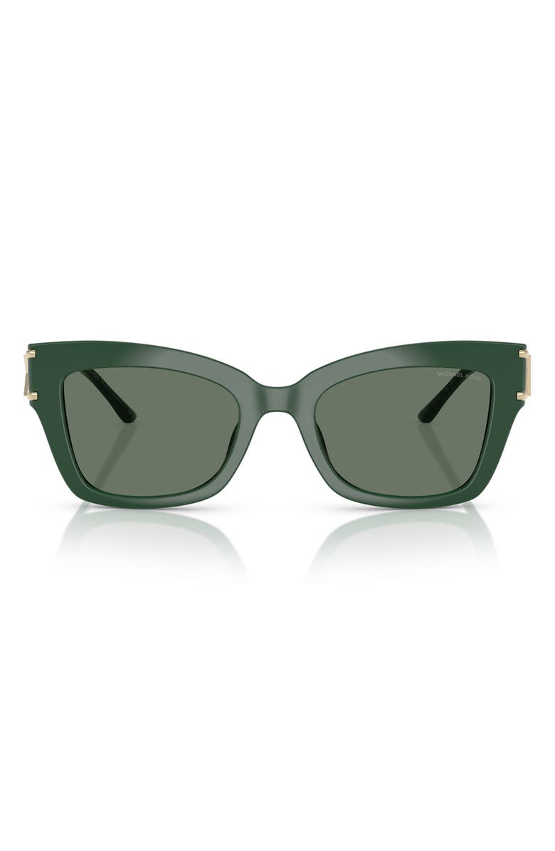 Michael Kors 52mm Square Sunglasses, Main, color, Green