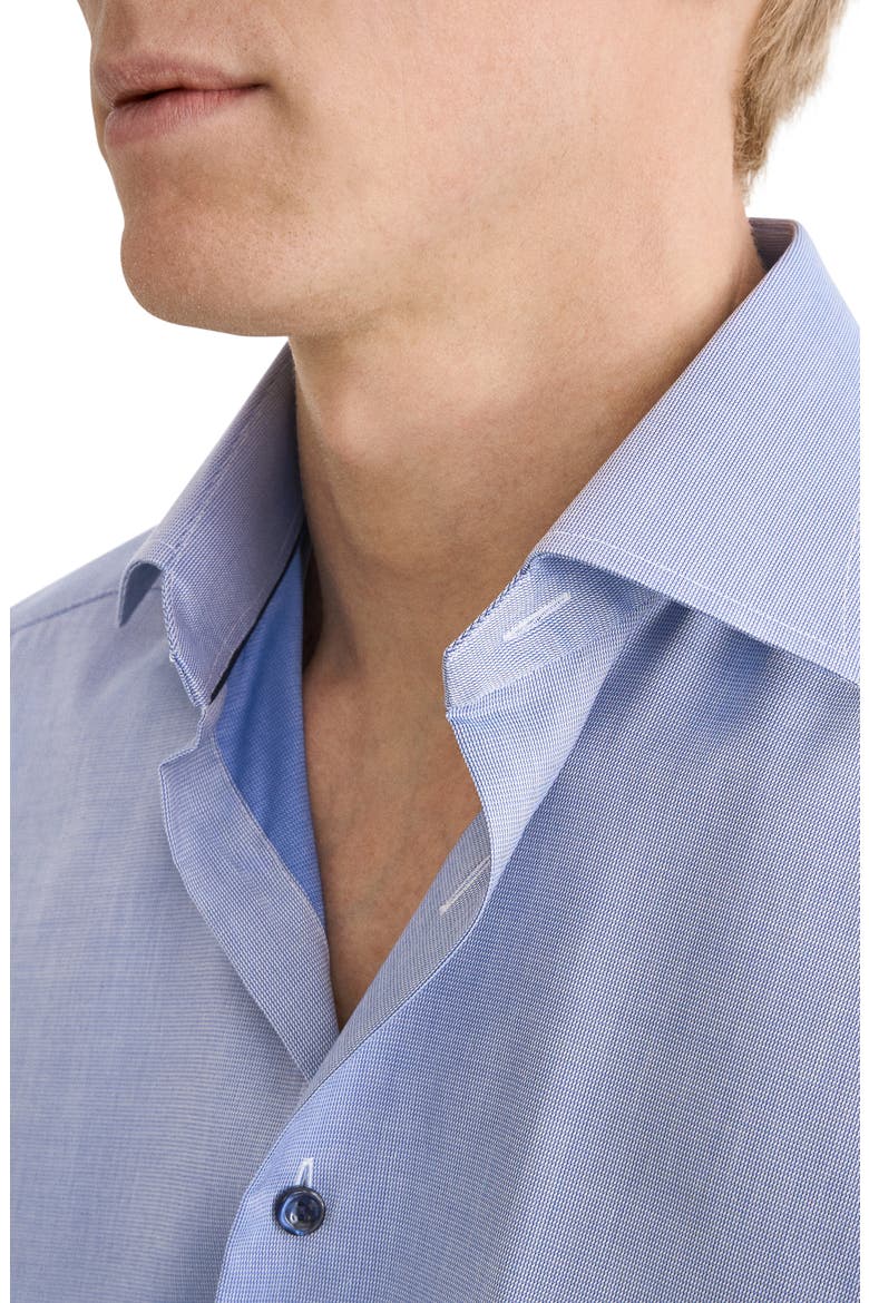 Slim Fit Textured Dress Shirt, Alternate, color, DARK BLUE