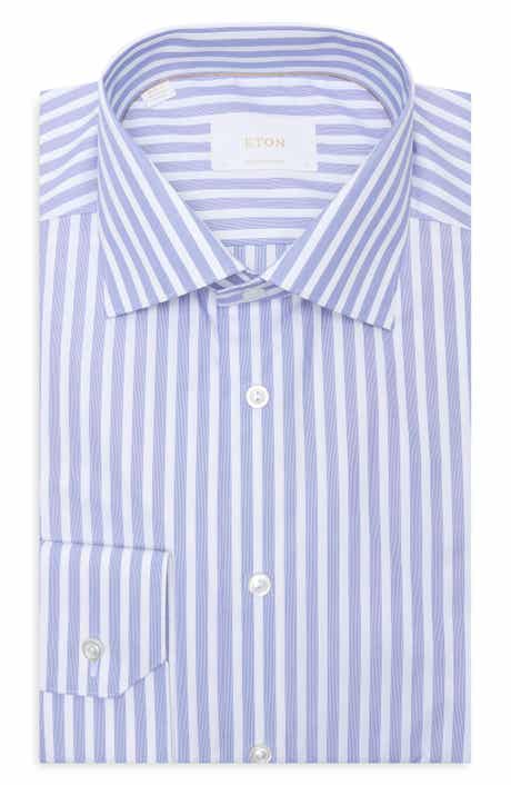 Eton <p>Contemporary Fit Twill Dress Shirt (Big)</p>