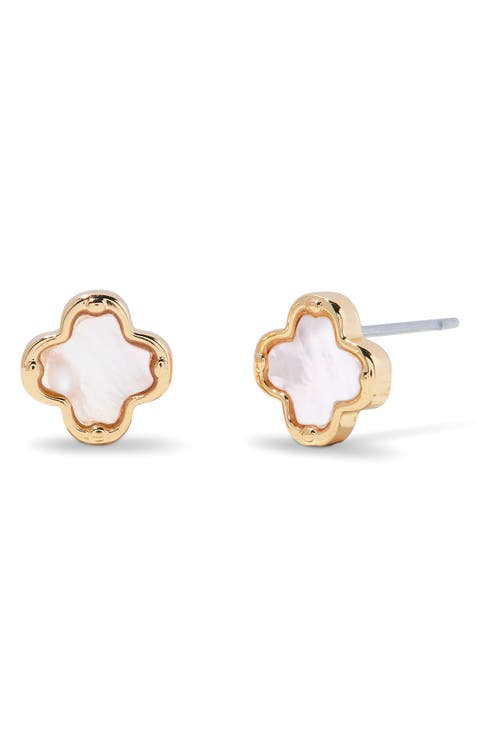 Chatham Clover Mother-of-Pearl Stud Earrings