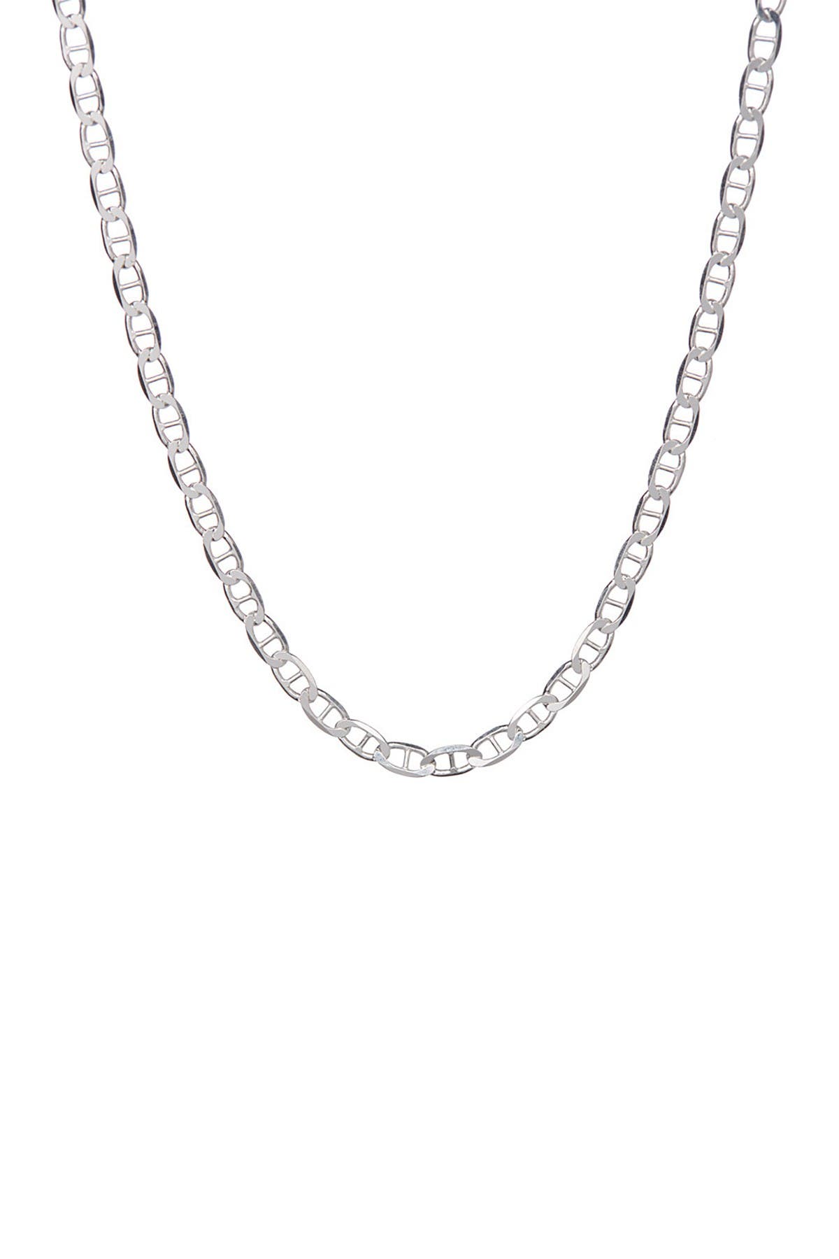BEST SILVER Sterling Silver 050 Gauge Mariner Chain 16"