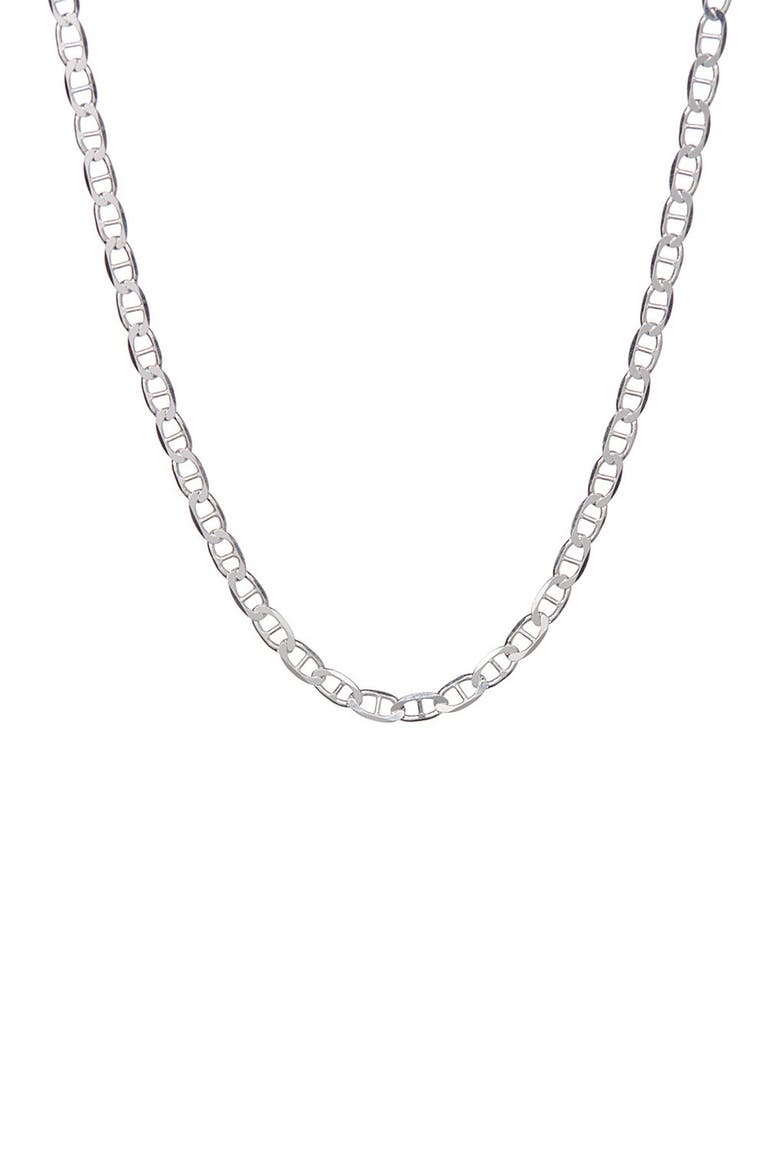 Sterling Silver 050 Gauge Mariner Chain 16", Main, color, SILVER