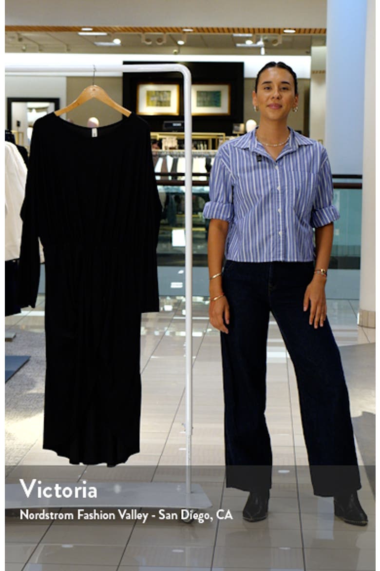 Wrap Skirt Long Sleeve Jersey Dress video