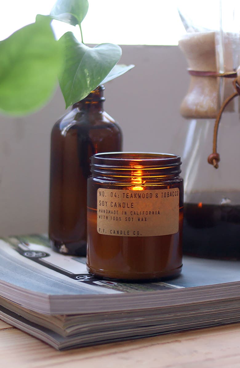 P.F. Candle Co. Teakwood & Tobacco Candle, Alternate, color, Teakwood And Tobacco