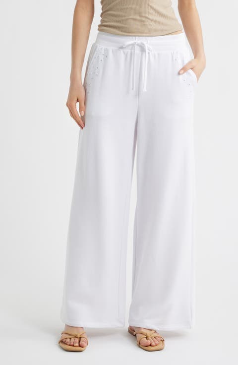 Rory Eyelet Embroidered Sweatpants