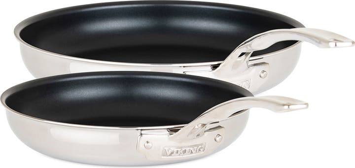 Viking Viking Set Of 2 3 Ply Nonstick Stainless Steel Fry Pans by Nordstrom
