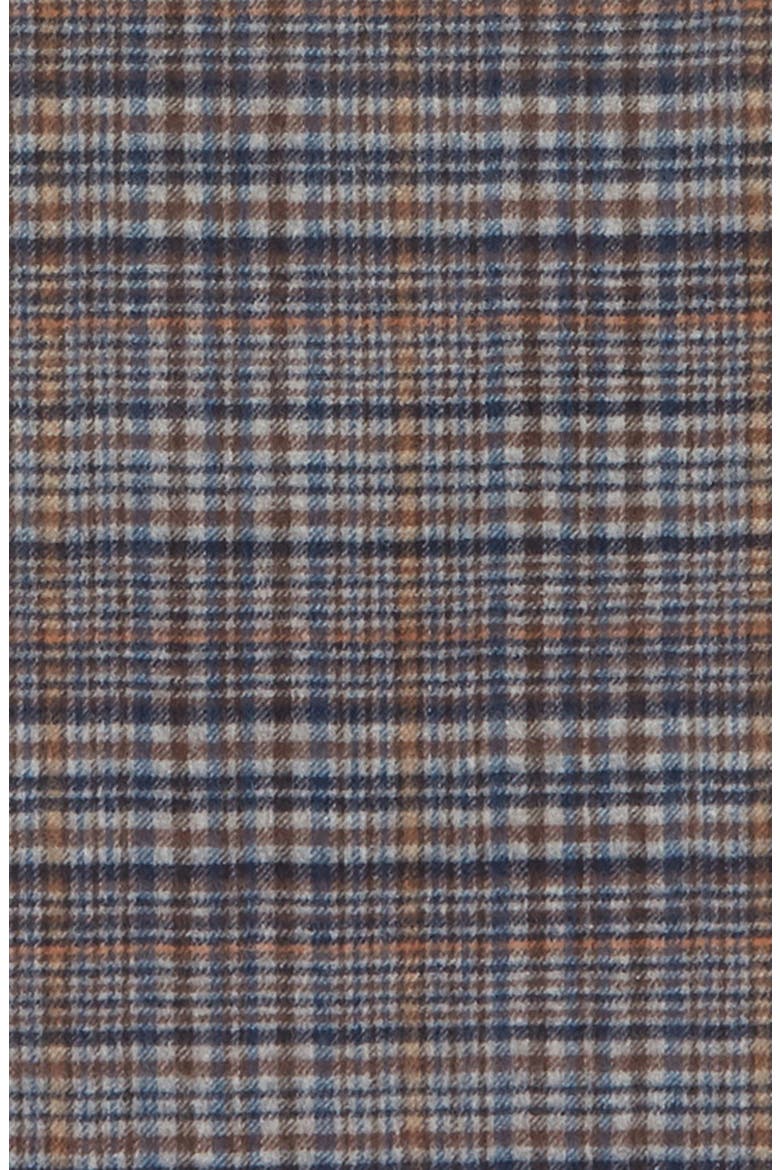 Tattersall Cashmere Scarf, Alternate, color, BLACK/ BROWN