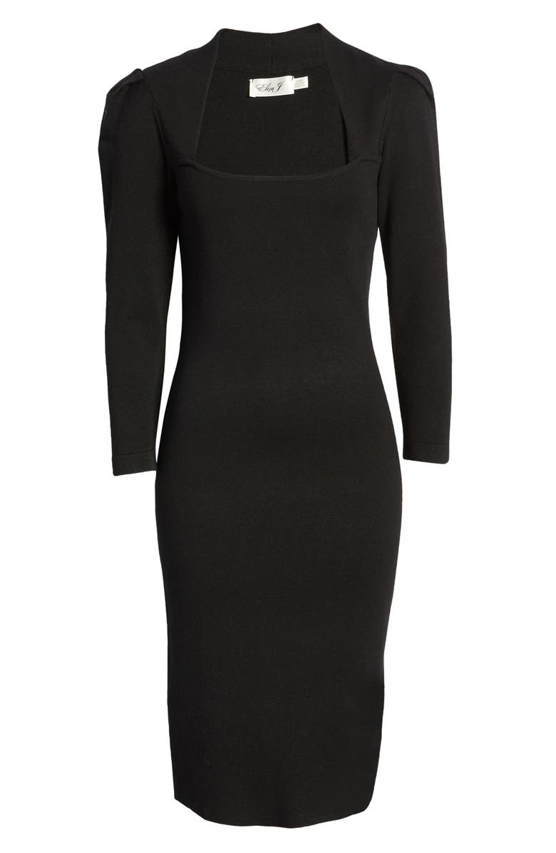 Eliza J Long Sleeve Body-Con Dress, Alternate, color,