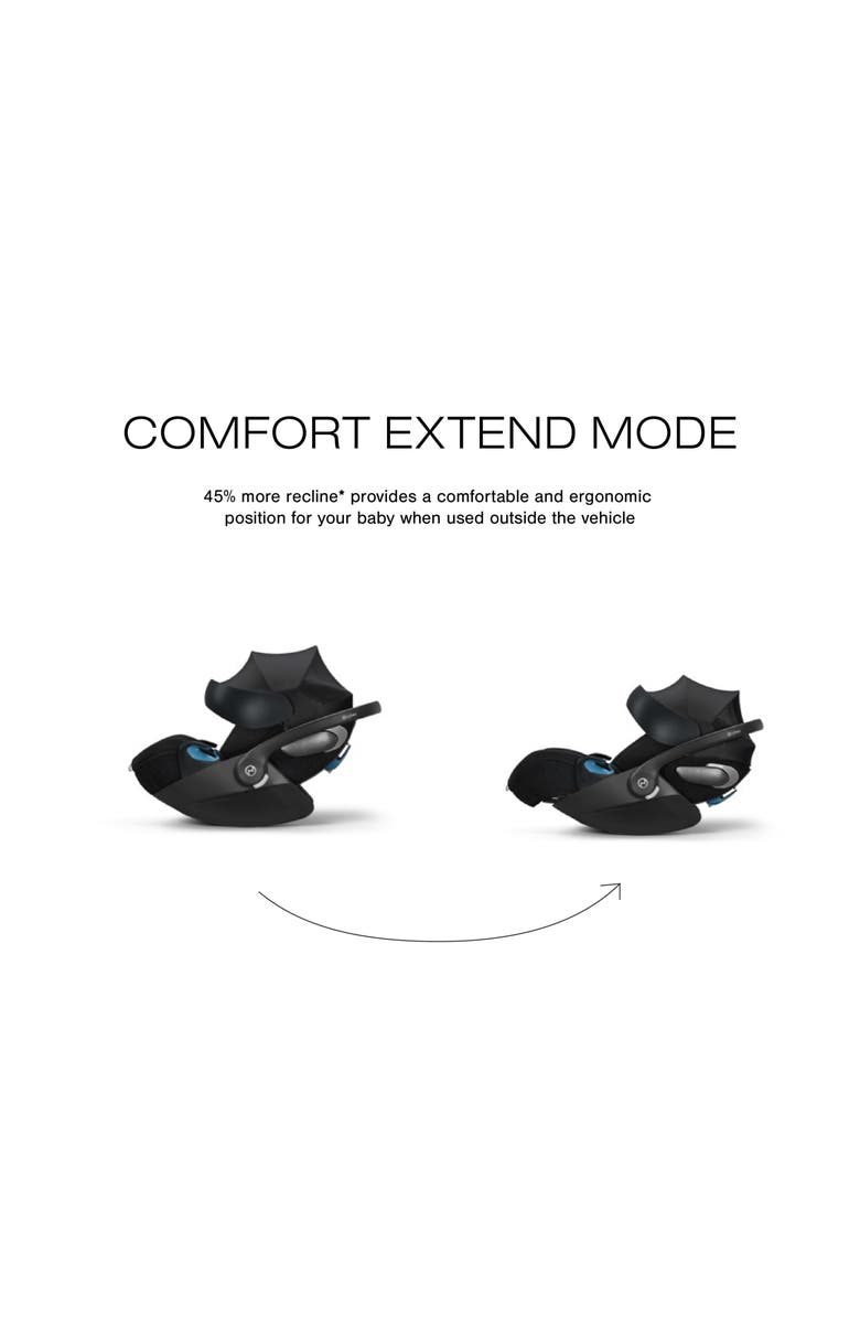 CYBEX Platinum Cloud T Comfort Extend SensorSafe<sup>™</sup> Car Seat & Base, Alternate, color, Sepia Black