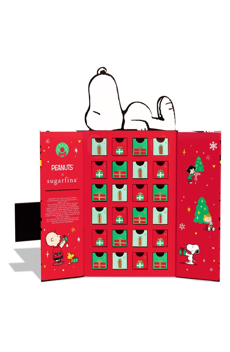 sugarfina Peanuts Snoopy's House Advent Calendar, Alternate, color, 