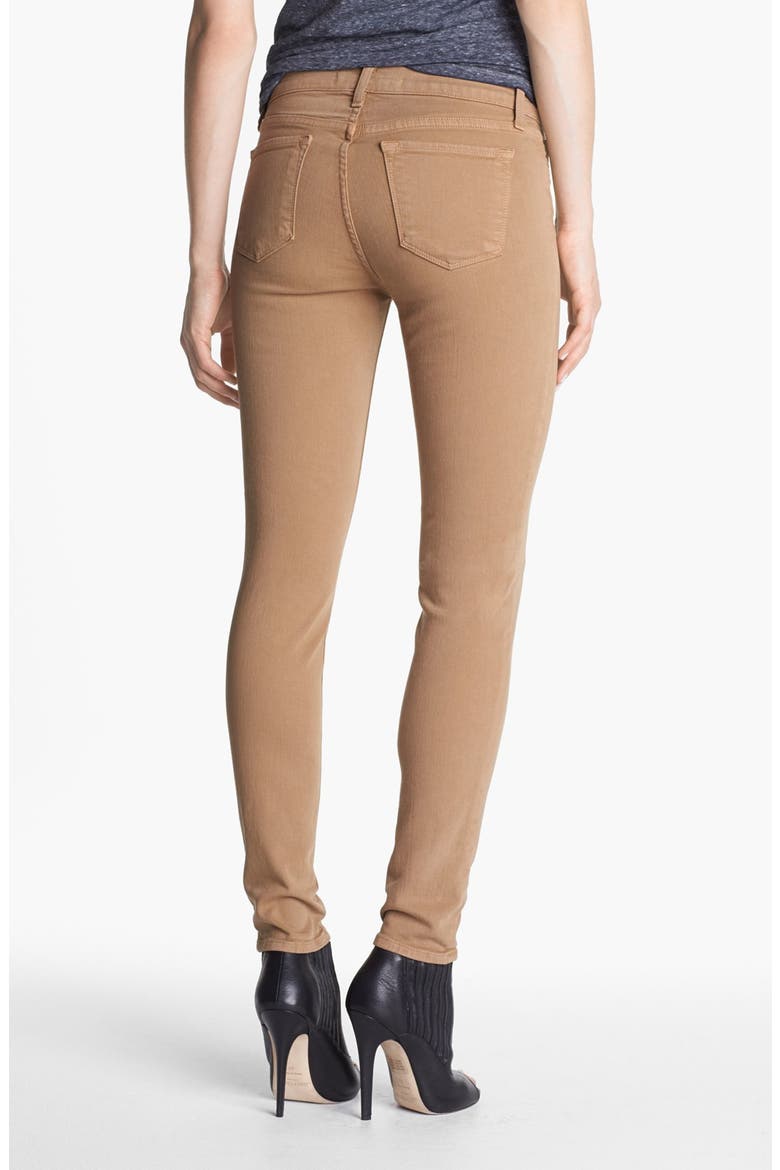 Overdyed Skinny Leg Jeans, Alternate, color, PALE SAHARA