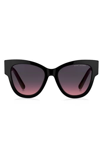 Marc Jacobs Cut-out Logo Acetate Cat-eye Sunglasses