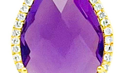 Meira T Amethyst & Diamond Pendant Necklace In Gold