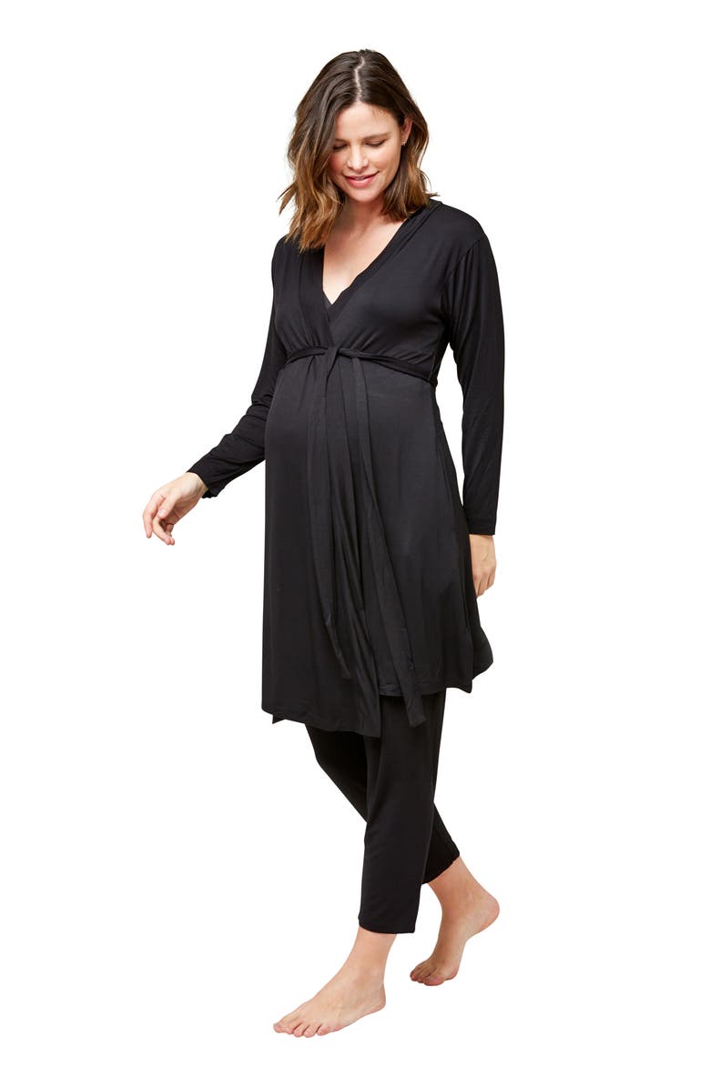 Nom Maternity Second Skin Maternity Robe, Alternate, color, 
