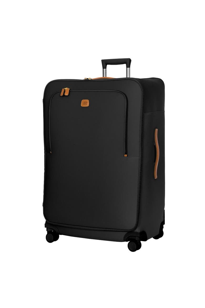 Firenze Softside 32" X-Large Checked Compound Spinner Luggage, Alternate, color, Black