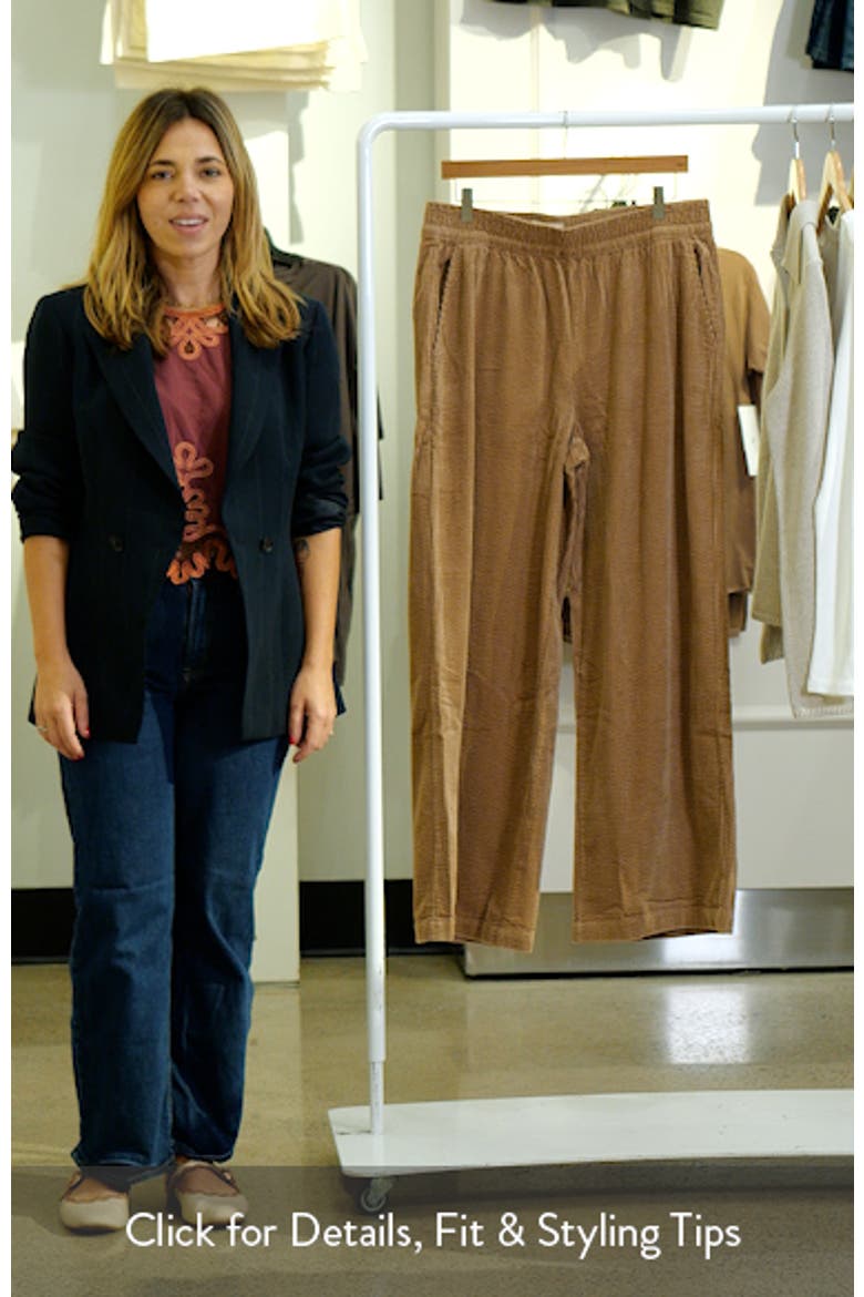 Allison Pull-On Wide Leg Corduroy Pants video