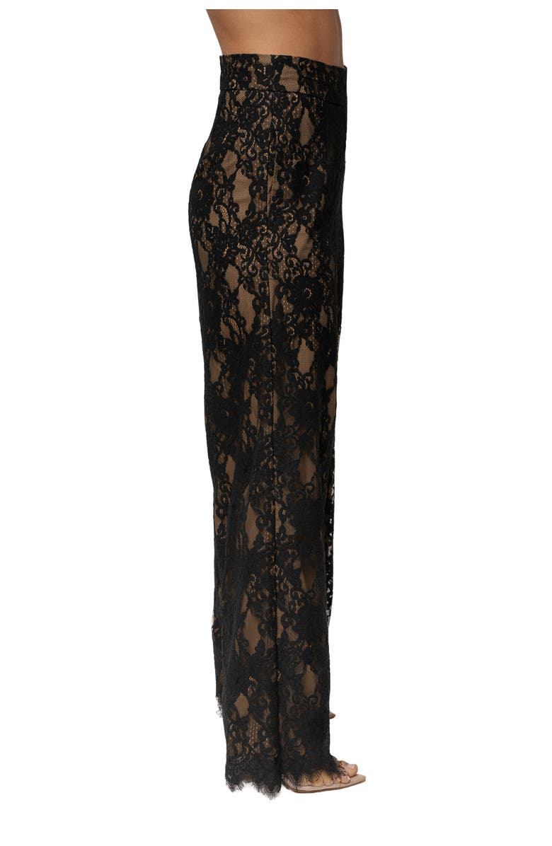 JLUXLABEL Forever Crush Lace Pant, Alternate, color, Black