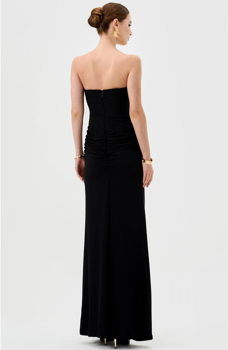 Bariano Keria Off Shoulder Midaxi, Alternate, color, Black