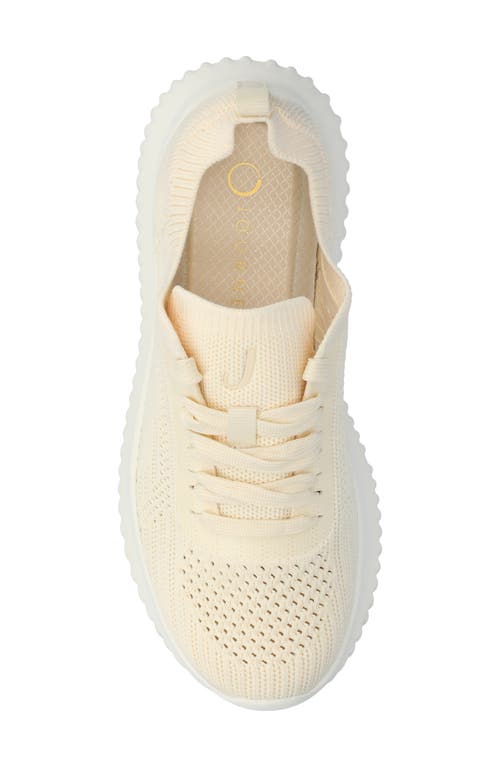 Journee Collection Women's Brena Lace Up Sneakers In Cream