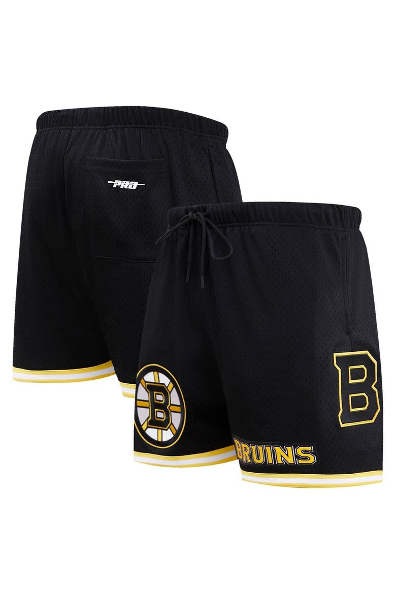 Men's Pro Standard Black Boston Bruins Classic Mesh Shorts, Main, color, Black