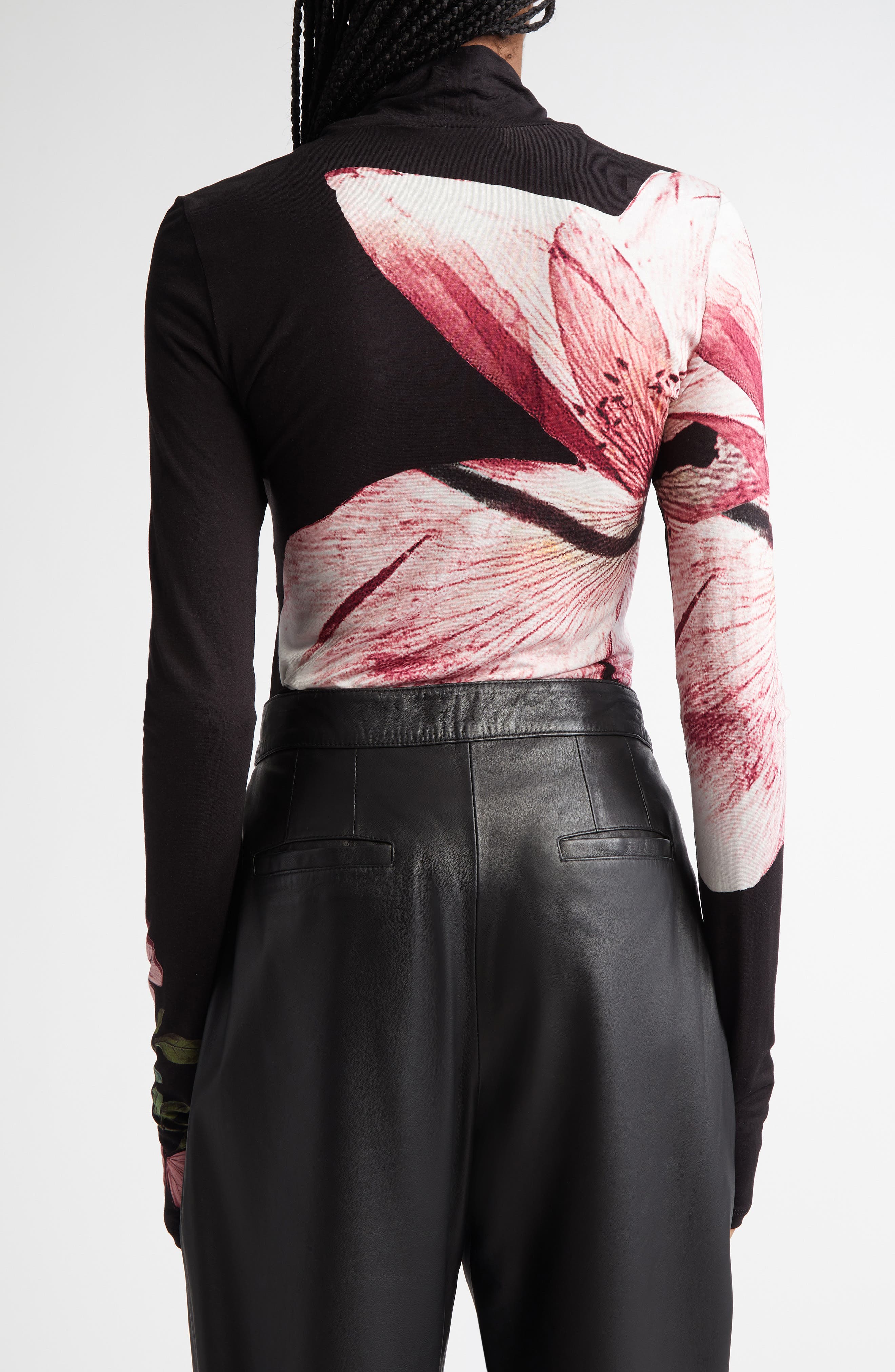 Delaina Floral Mock Neck Top - image 2
