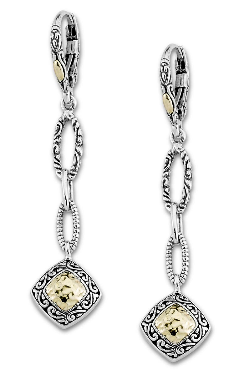 SAMUEL B. Chain Link Drop Earrings, Main, color, Silver And Gold
